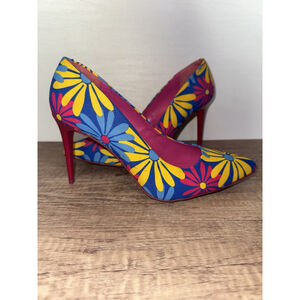 Agatha Ruiz De La Prada Daisy Floral Stiletto Heels Mod Pop Art Pumps EU 40